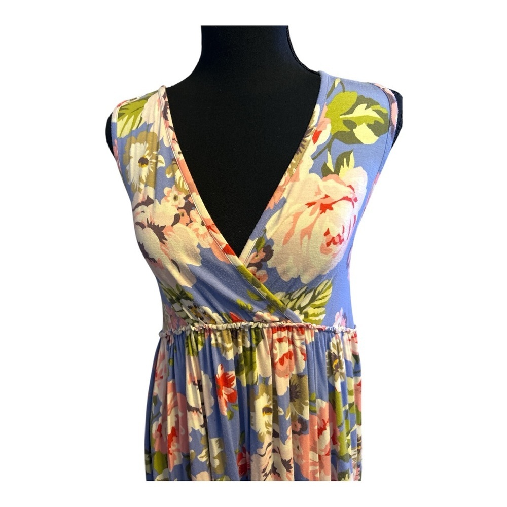 Matilda Jane Women Blue Floral Sleeveless Dress Size Small - Picture 2 of 8